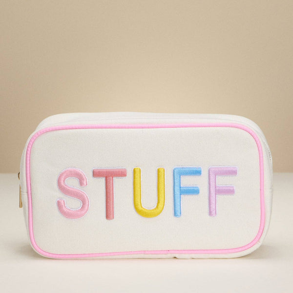 Canvas Pouch with Rainbow "STUFF"
