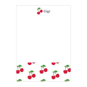 Cherry-O Large Notepad - White