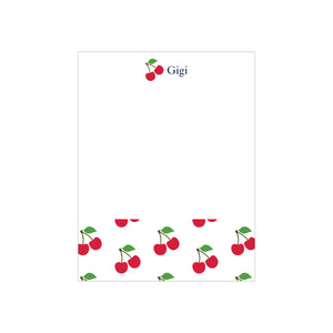 Cherry-O Small Notepad - White