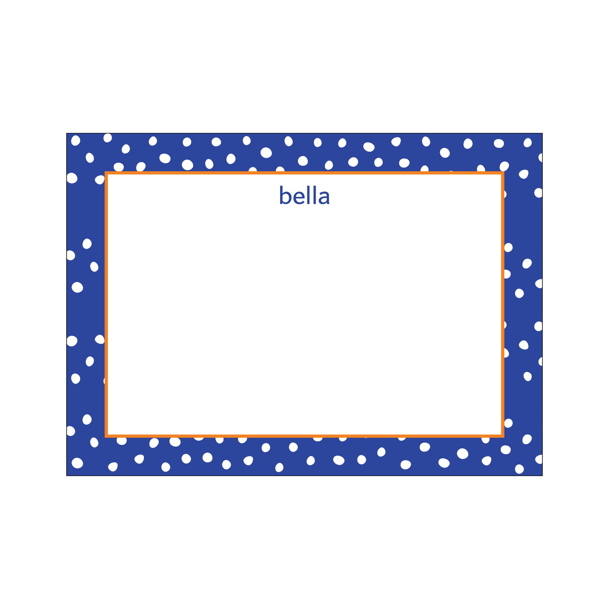 Ditsy Large Card - French Blue