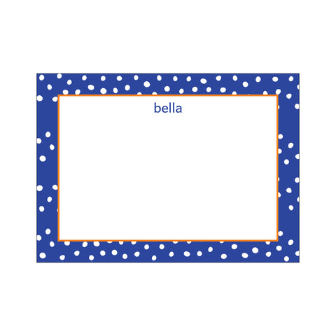 Ditsy Large Card - French Blue