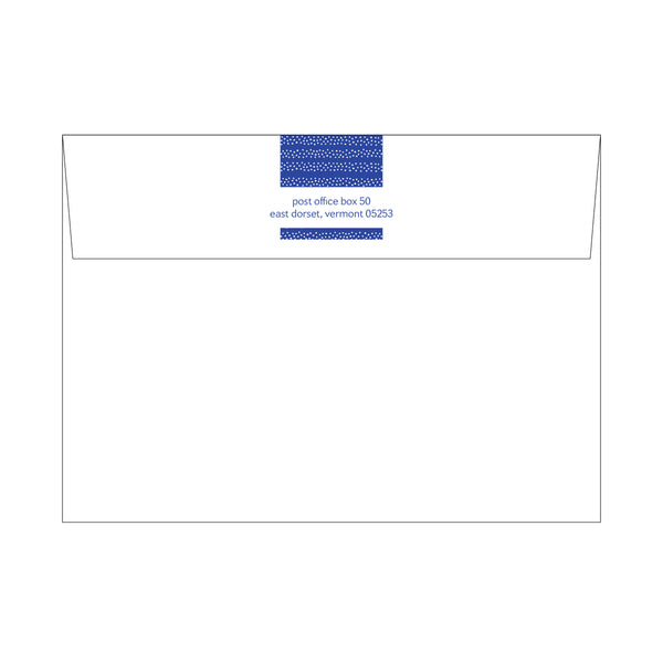 Ditsy Large Card - French Blue