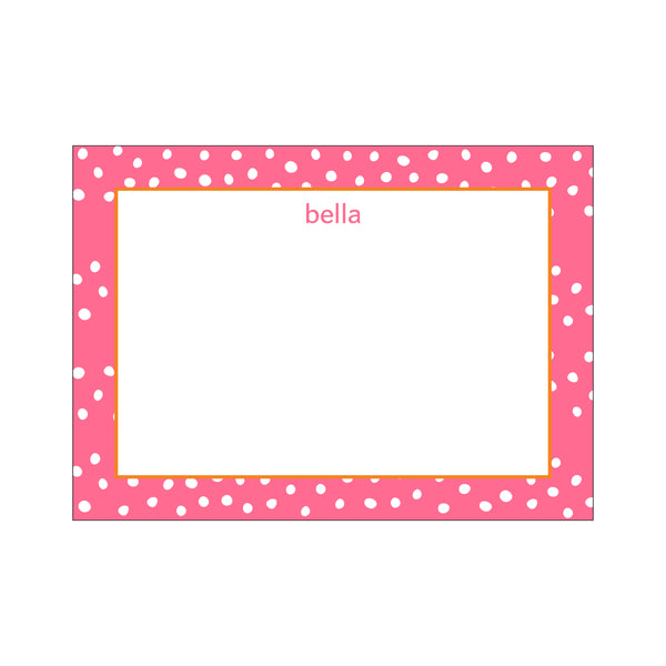 Ditsy Large Card - Pink