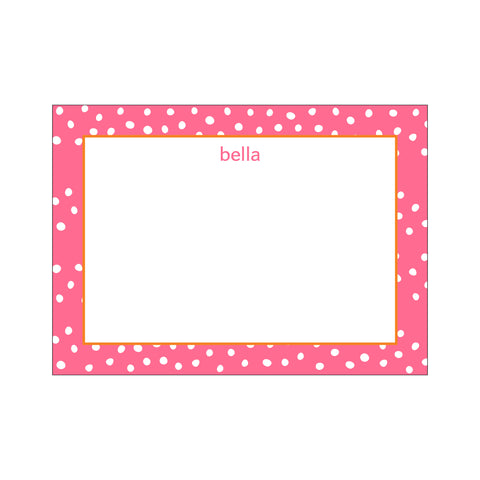 Ditsy Large Card - Pink