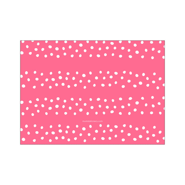 Ditsy Large Card - Pink