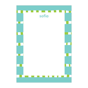 New Grid Large Notepad - Sky
