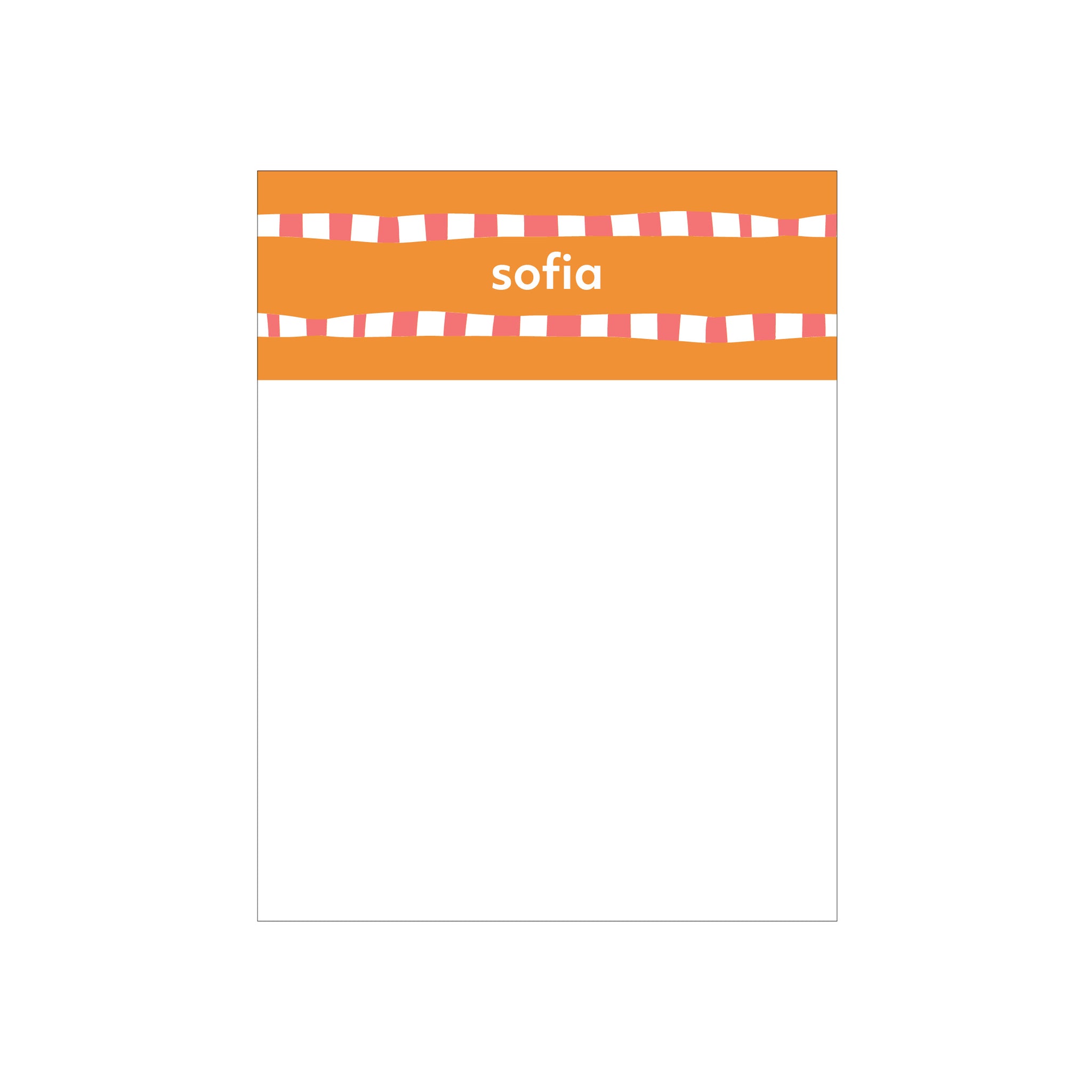 New Grid Small Notepad - Orange