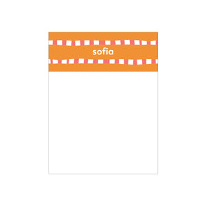 New Grid Small Notepad - Orange