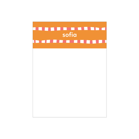 New Grid Small Notepad - Orange