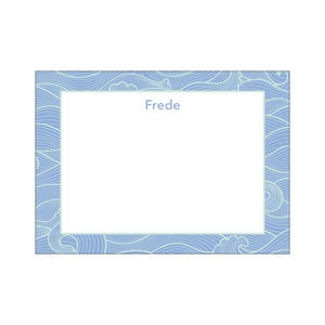 Wavy Large Card - Seafoam