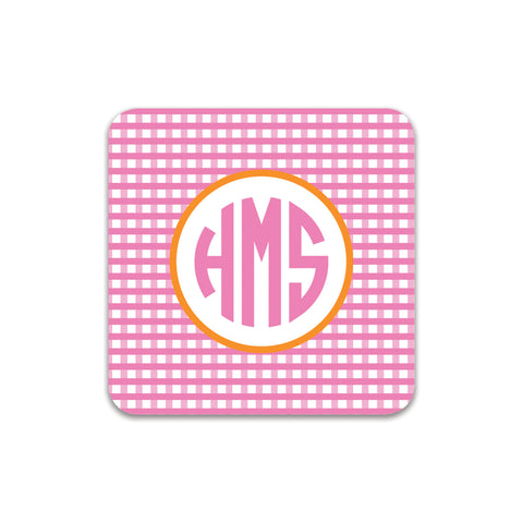 Circle 3 Coasters - Pink