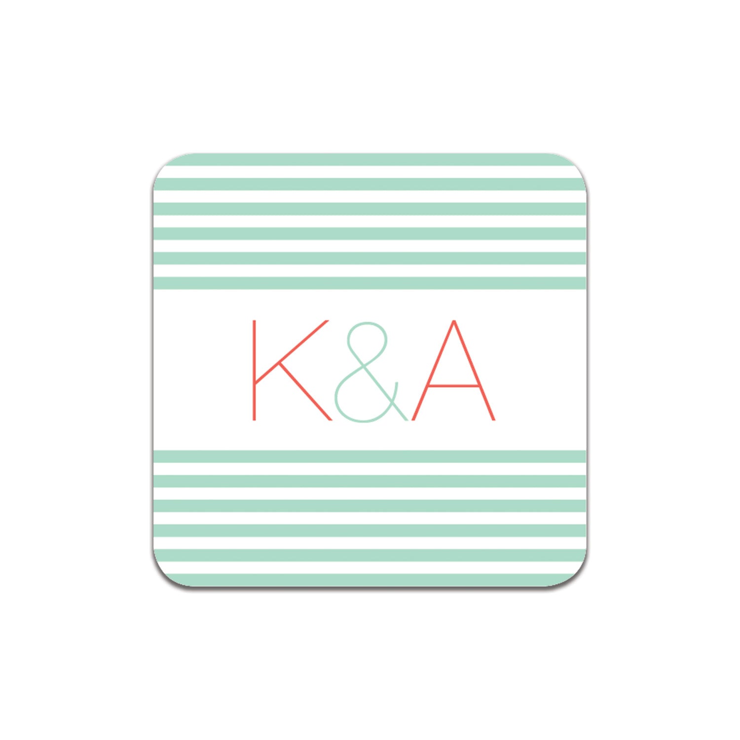 Mod Couple Coasters - Red