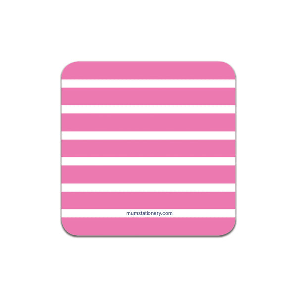 Rugby Coasters - Pink