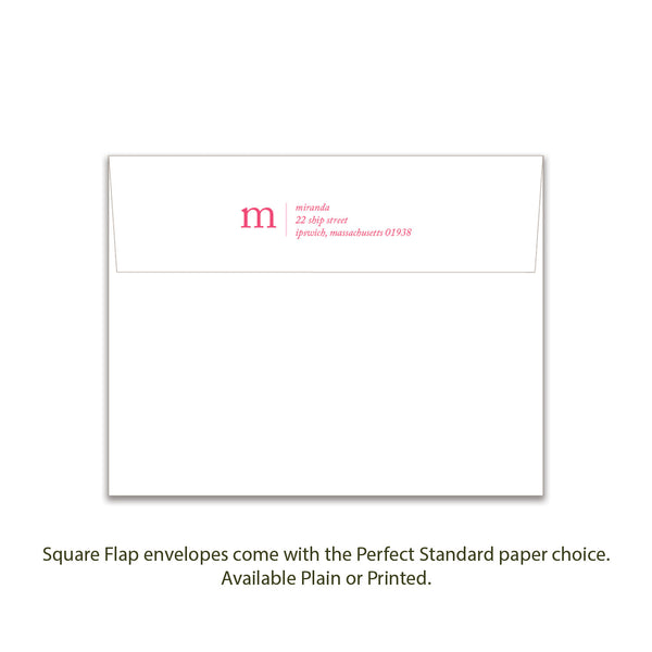 Initial Serif Small Card - Pink