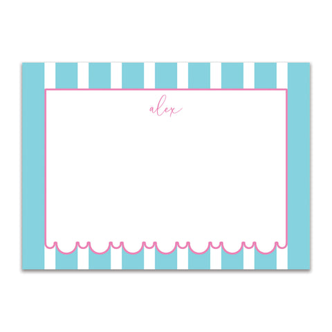 Awning Large Card - Aqua