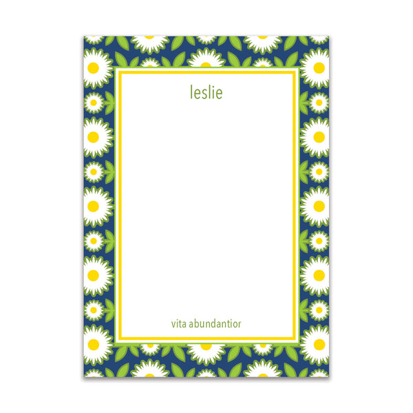 Daisy Chain Large Card - Navy