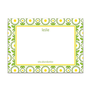 Daisy Chain Large Card - White