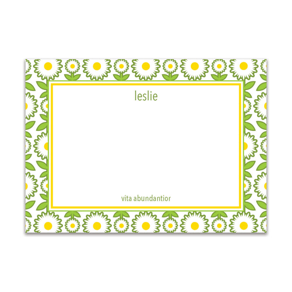 Daisy Chain Large Card - White