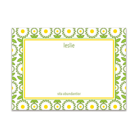 Daisy Chain Large Card - White