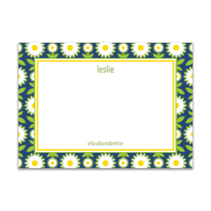 Daisy Chain Large Card - Navy