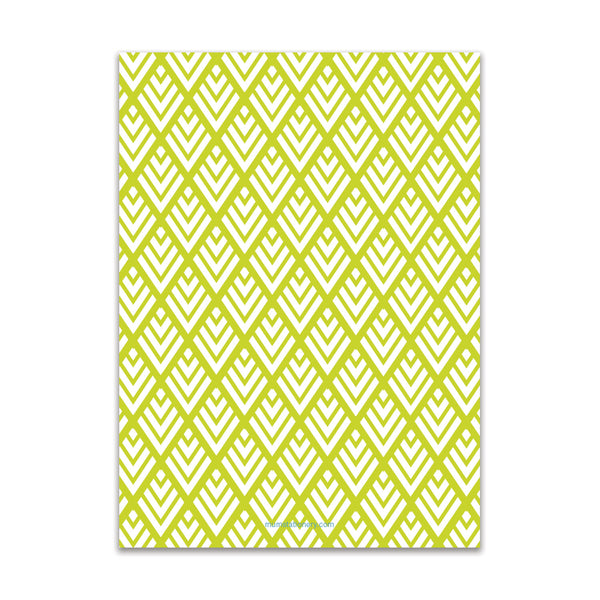 Diamonds Large Card - Lime