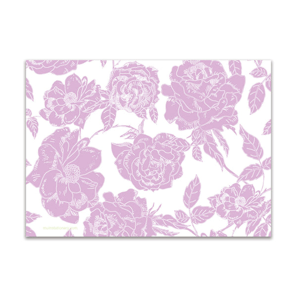 Flora Large Card - Pink