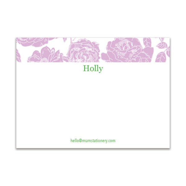 Flora Large Card - Pink