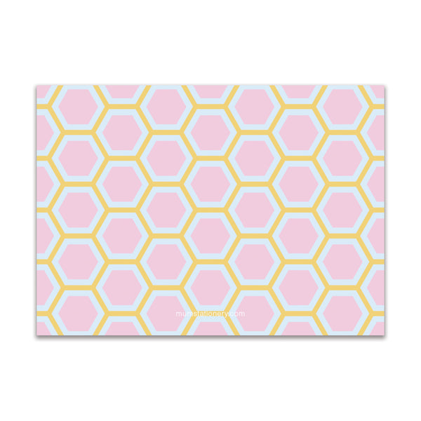 Honeycomb Large Card - Honey