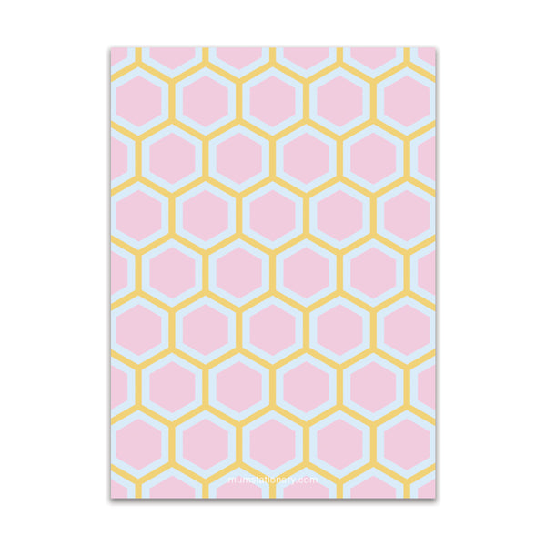 Honeycomb Large Card - Honey