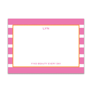 Rugby Large Card - Pink