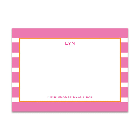 Rugby Large Card - Pink