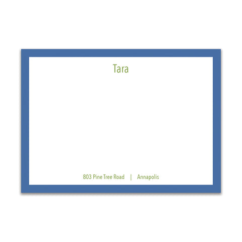 Simple Sans Large Card - Blue