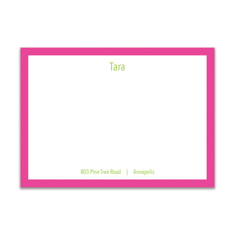 Simple Sans Large Card - Hot Pink