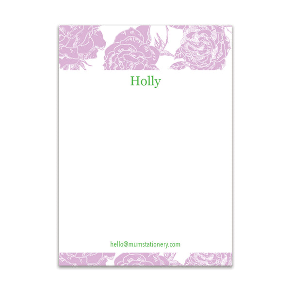 Flora Large Card - Pink