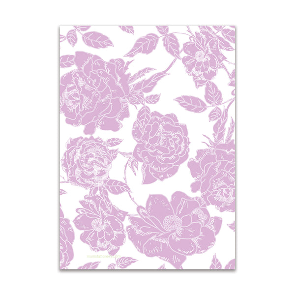 Flora Large Card - Pink