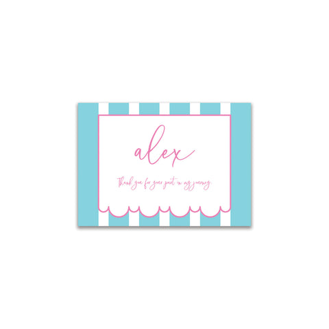 Awning Mini Card - Aqua