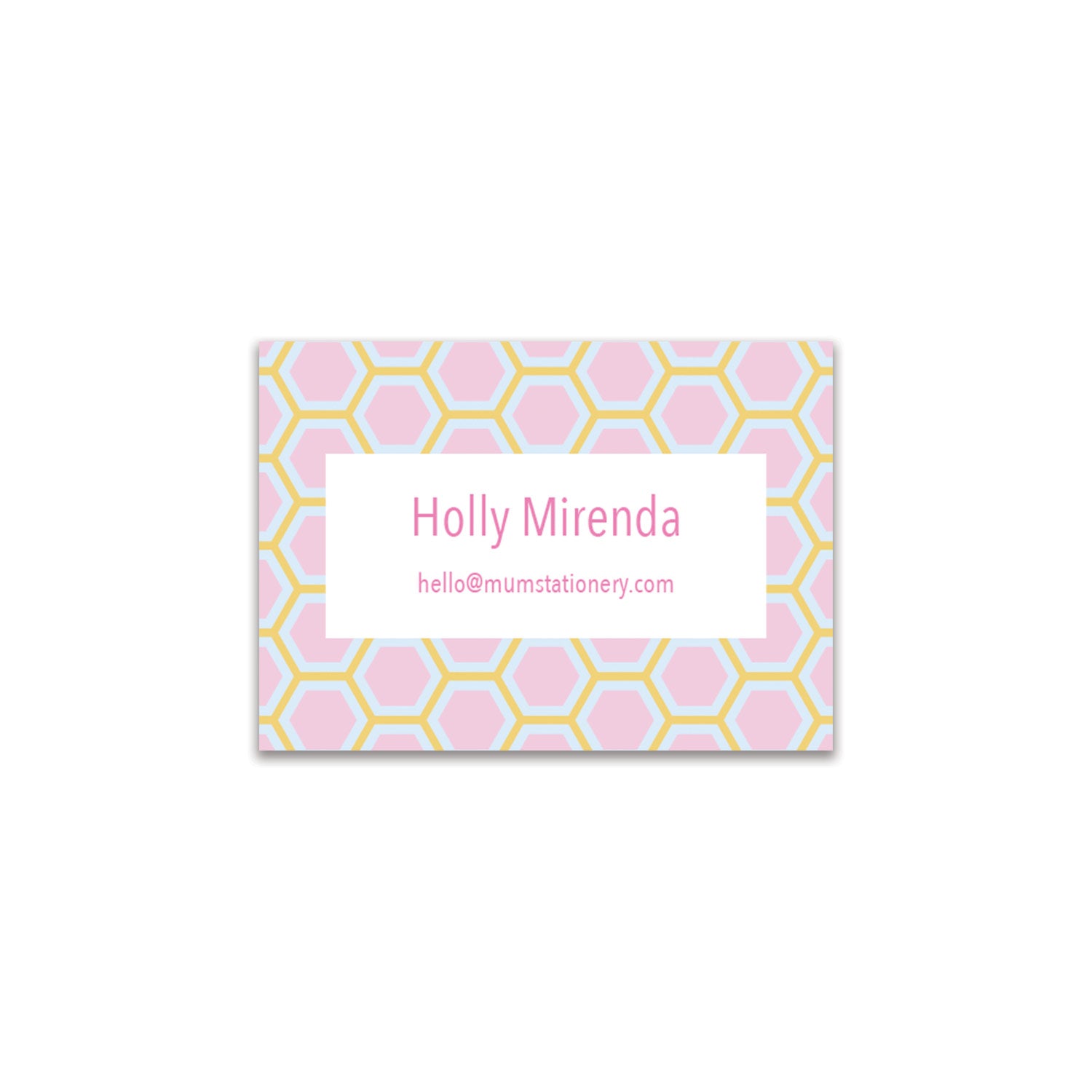 Honeycomb Mini Card - Honey