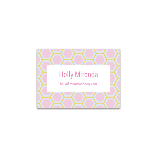 Honeycomb Mini Card - Honey