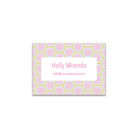 Honeycomb Mini Card - Honey