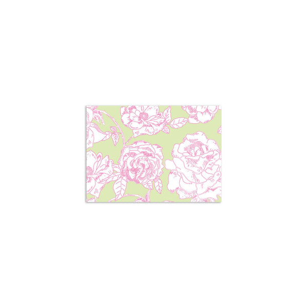 Flora Mini Card - Pink + Green