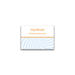 Swirl Mini Card - Sky