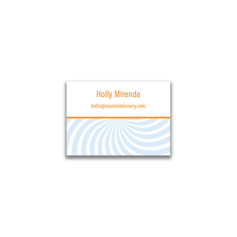 Swirl Mini Card - Sky