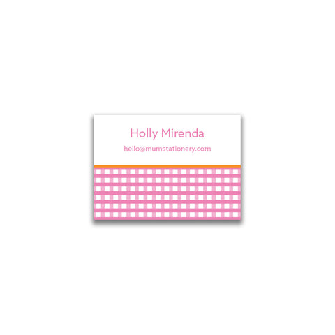 Check Please Mini Card - Pink