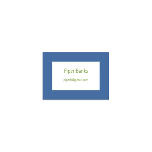 Simple Sans Mini Card - Blue