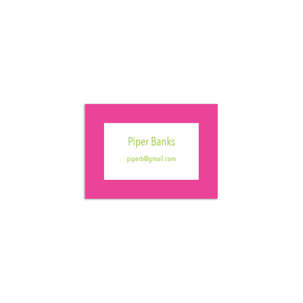 Simple Sans Mini Card - Pink