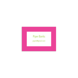 Simple Sans Mini Card - Pink