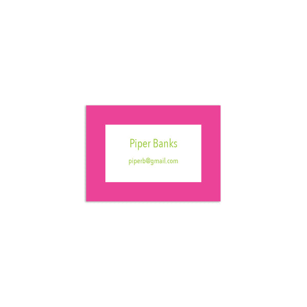 Simple Sans Mini Card - Pink