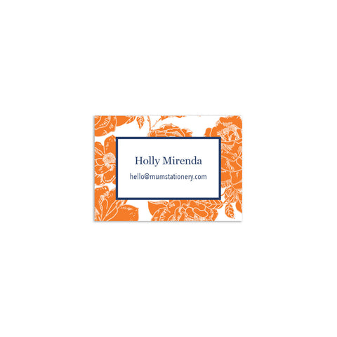 Flora Mini Card - Orange