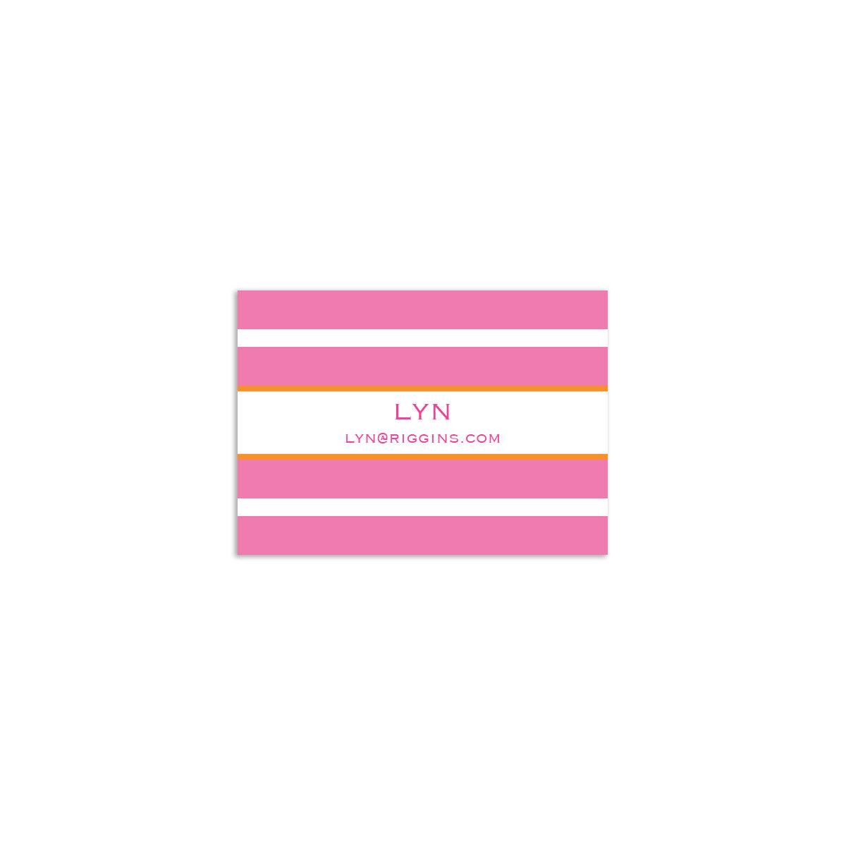 Rugby Mini Card - Pink