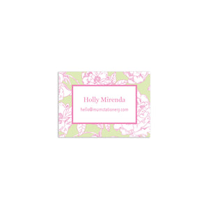 Flora Mini Card - Pink + Green